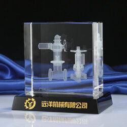 水晶激光内雕模型 新产品上市发布会的智能纪念之选